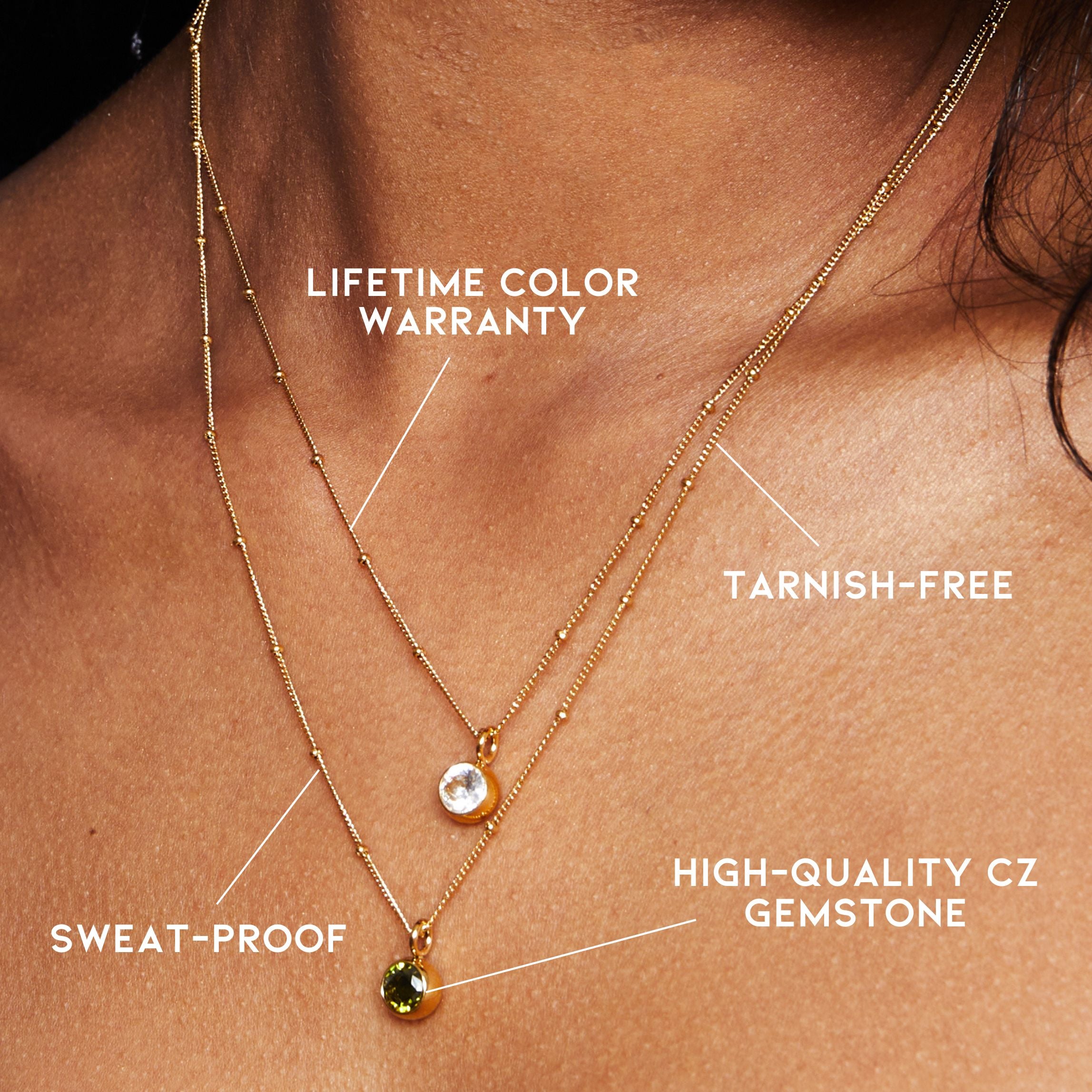 Watersafe Birthstone Necklace