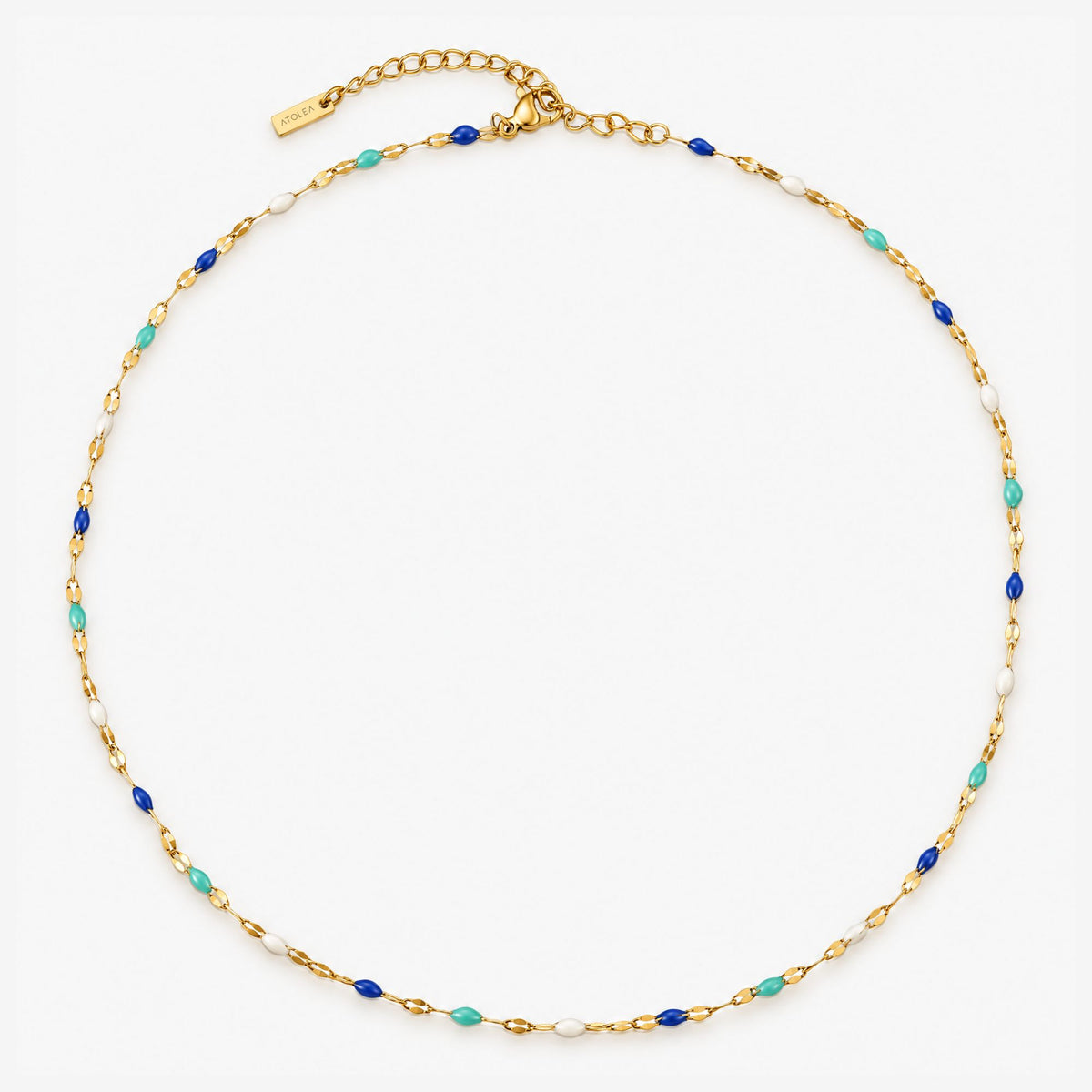 Blue White Choker