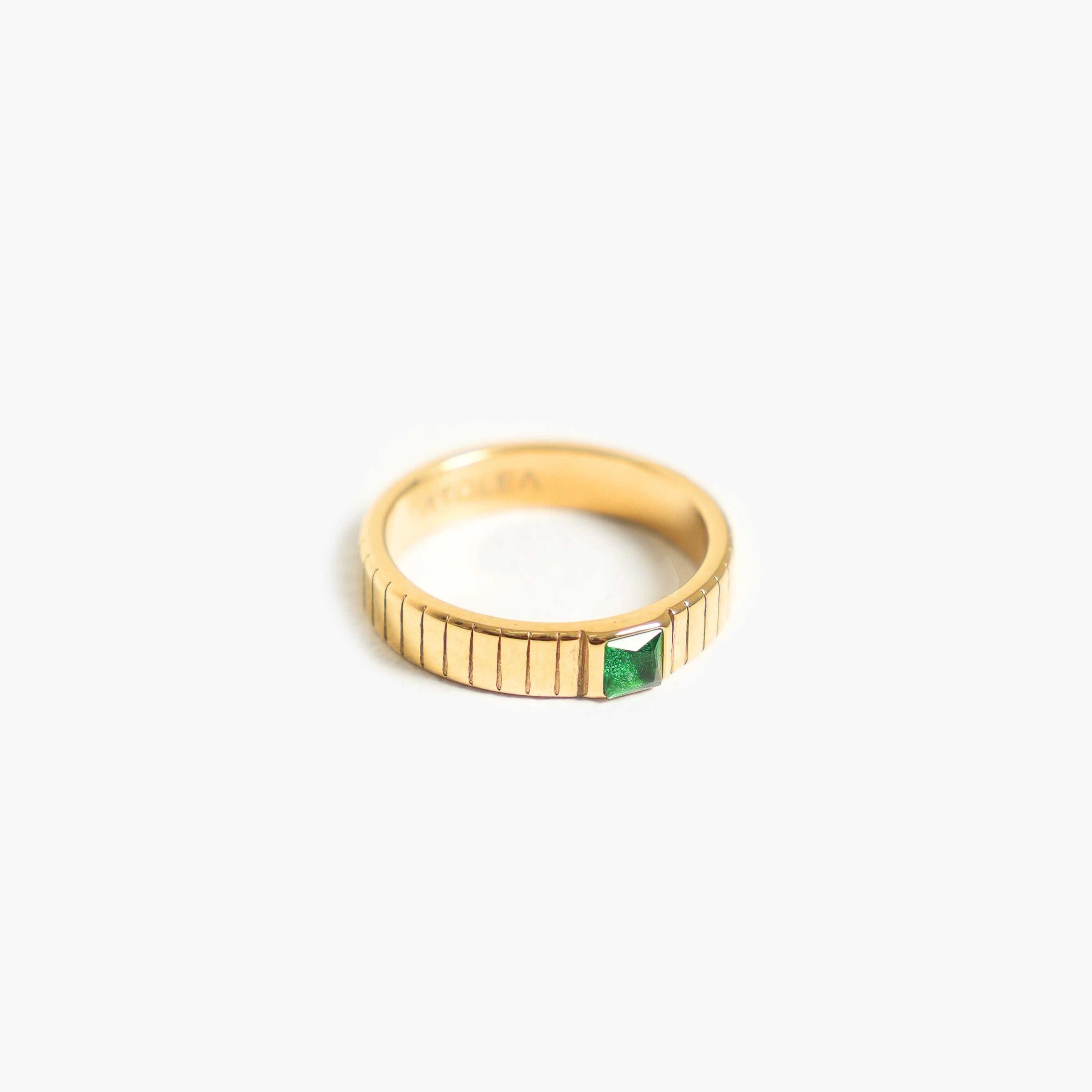 Chunky Emerald Ring