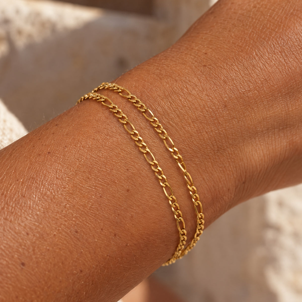 Double Figaro Bracelet