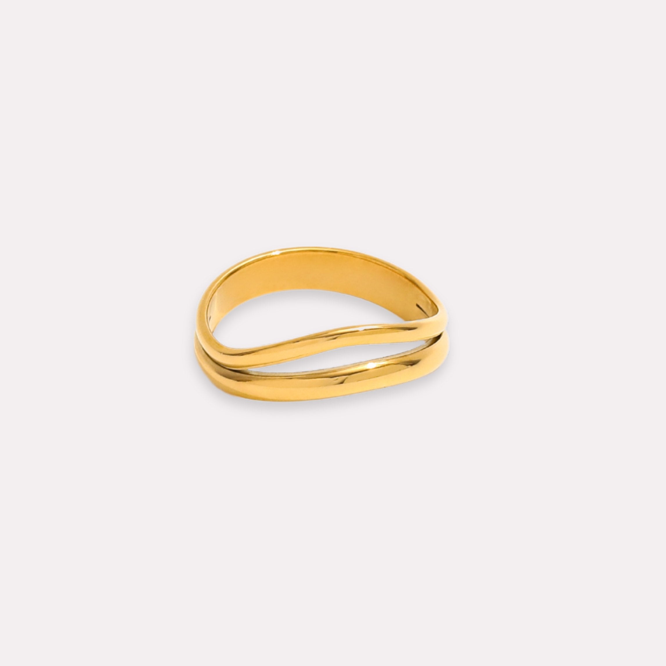 Double gold ring, waterproof rings