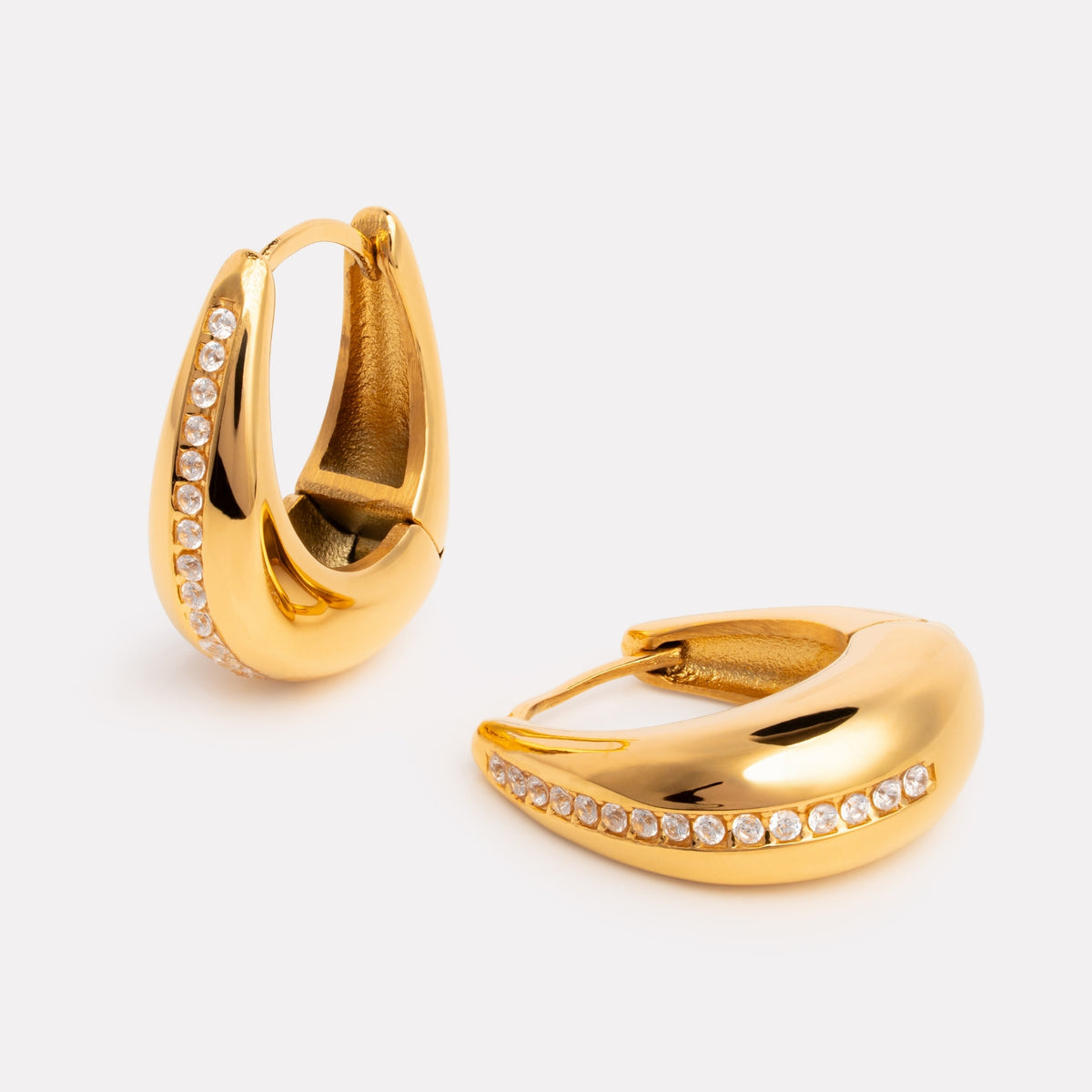 Gold Bellagio Hoops
