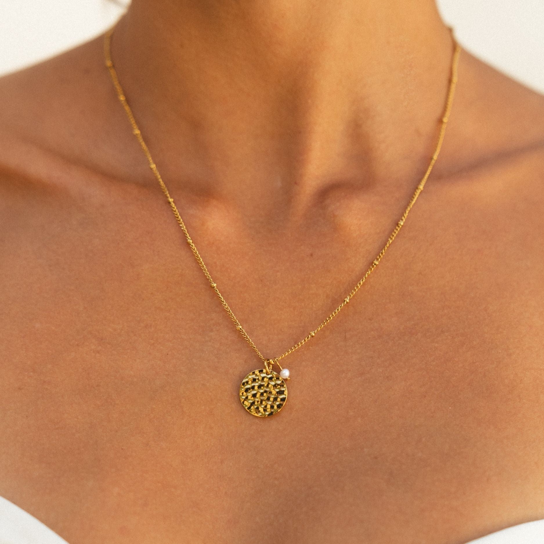 Gold Coin Island Necklace