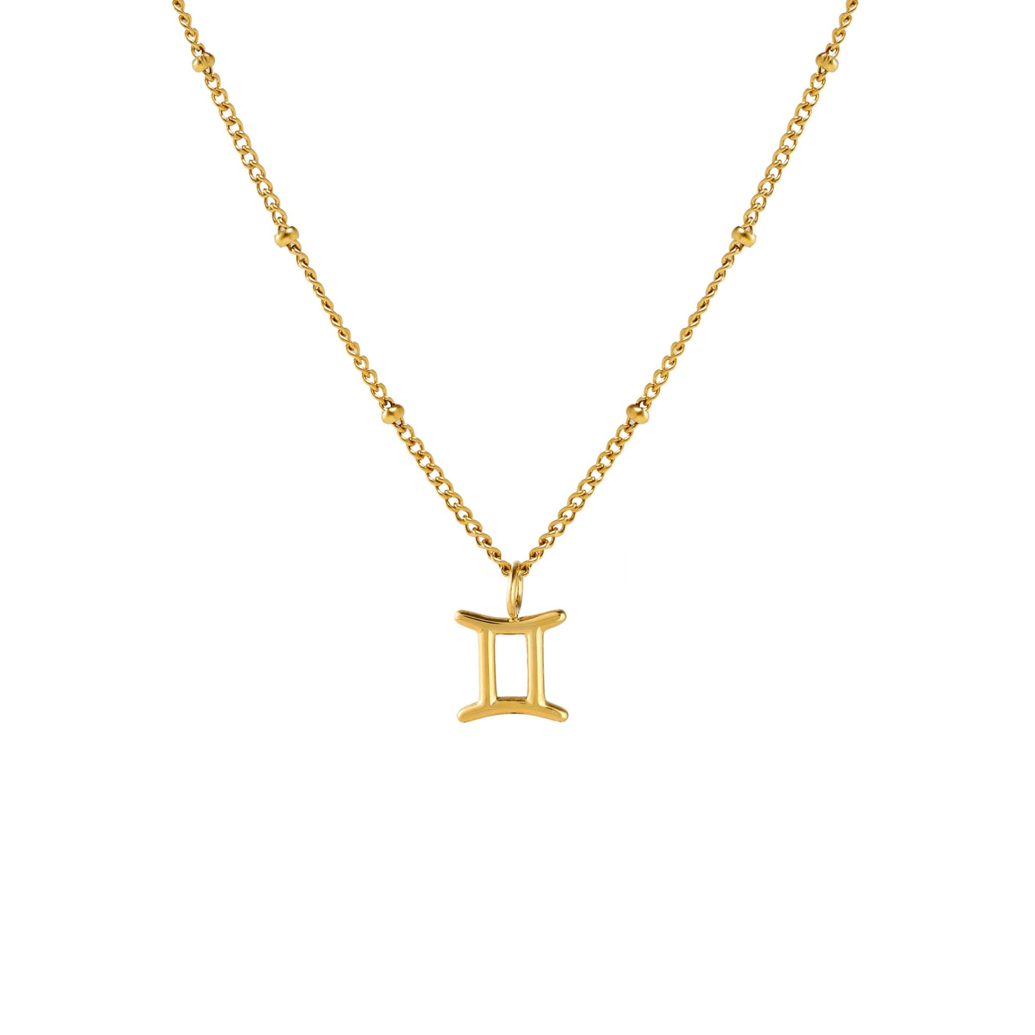 Gold Gemini Necklace