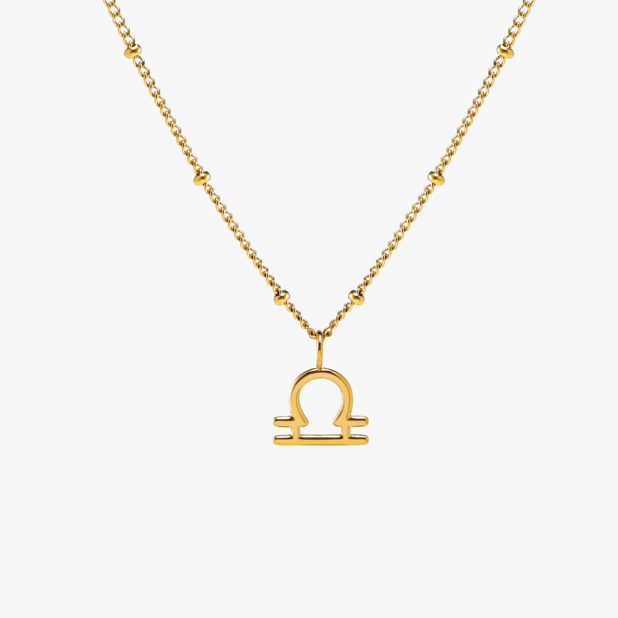 Gold Libra Necklace