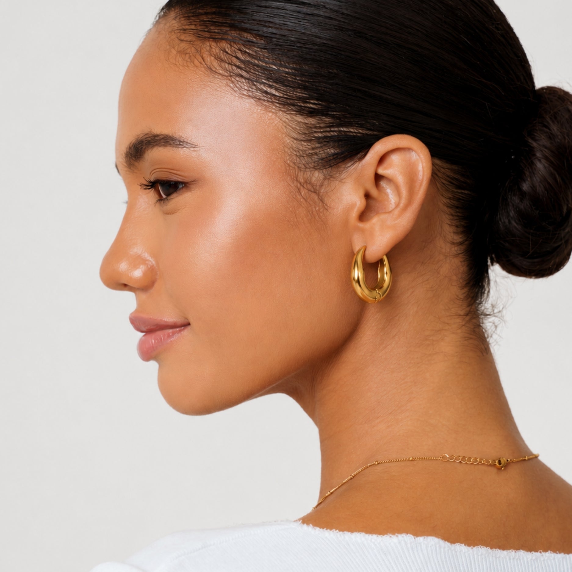 Golden Organic Hoops