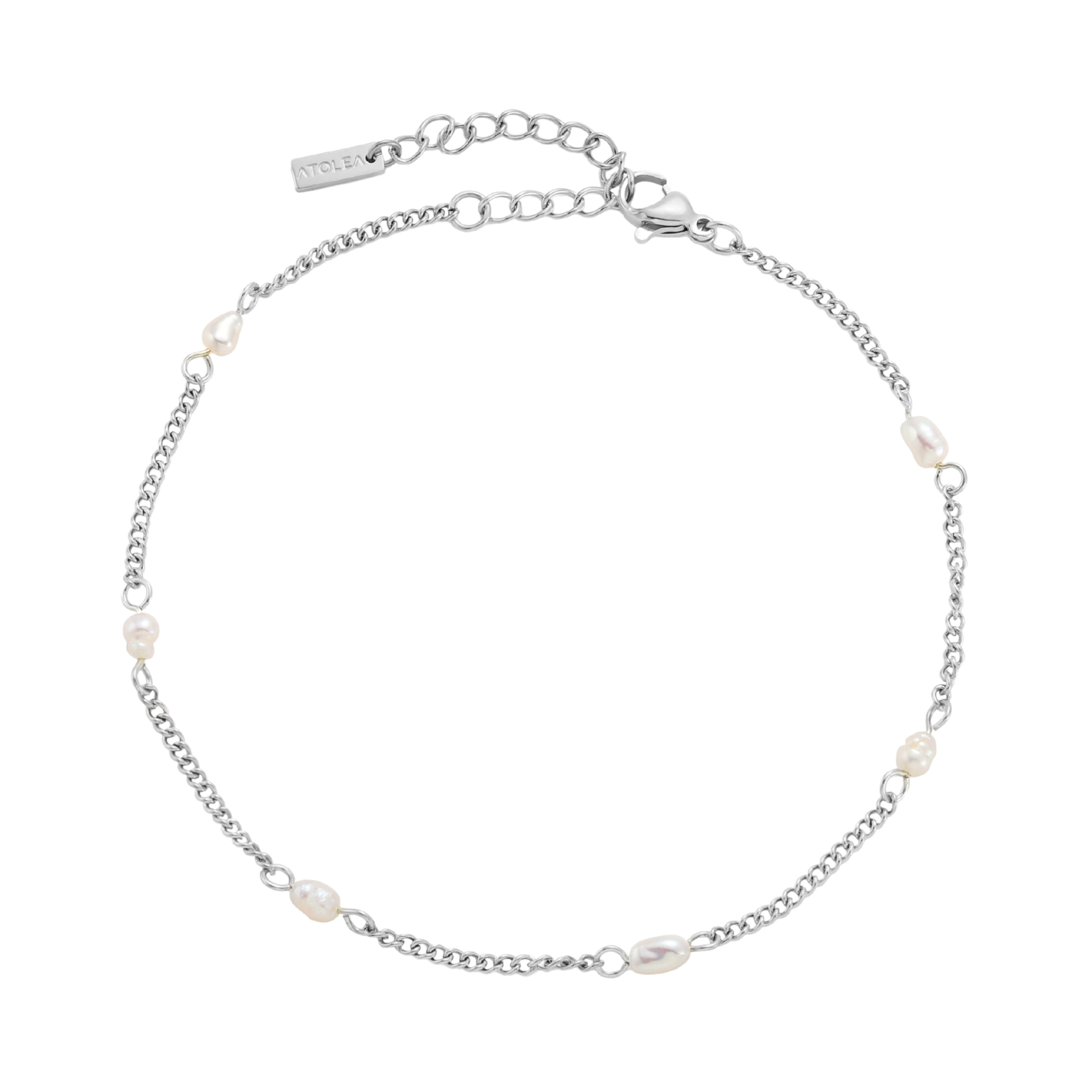 Pearls Anklet Silver