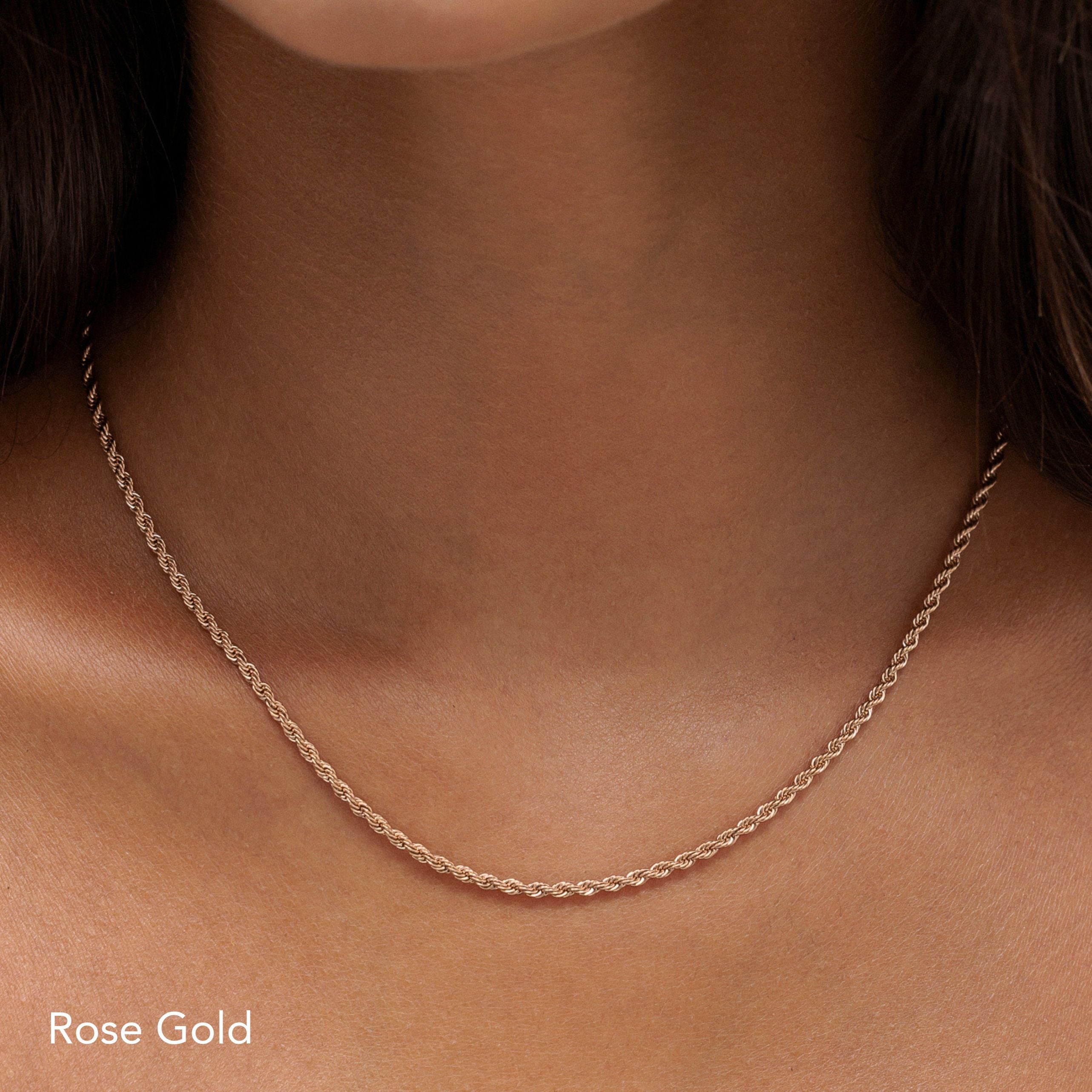 Rose Gold rope chain