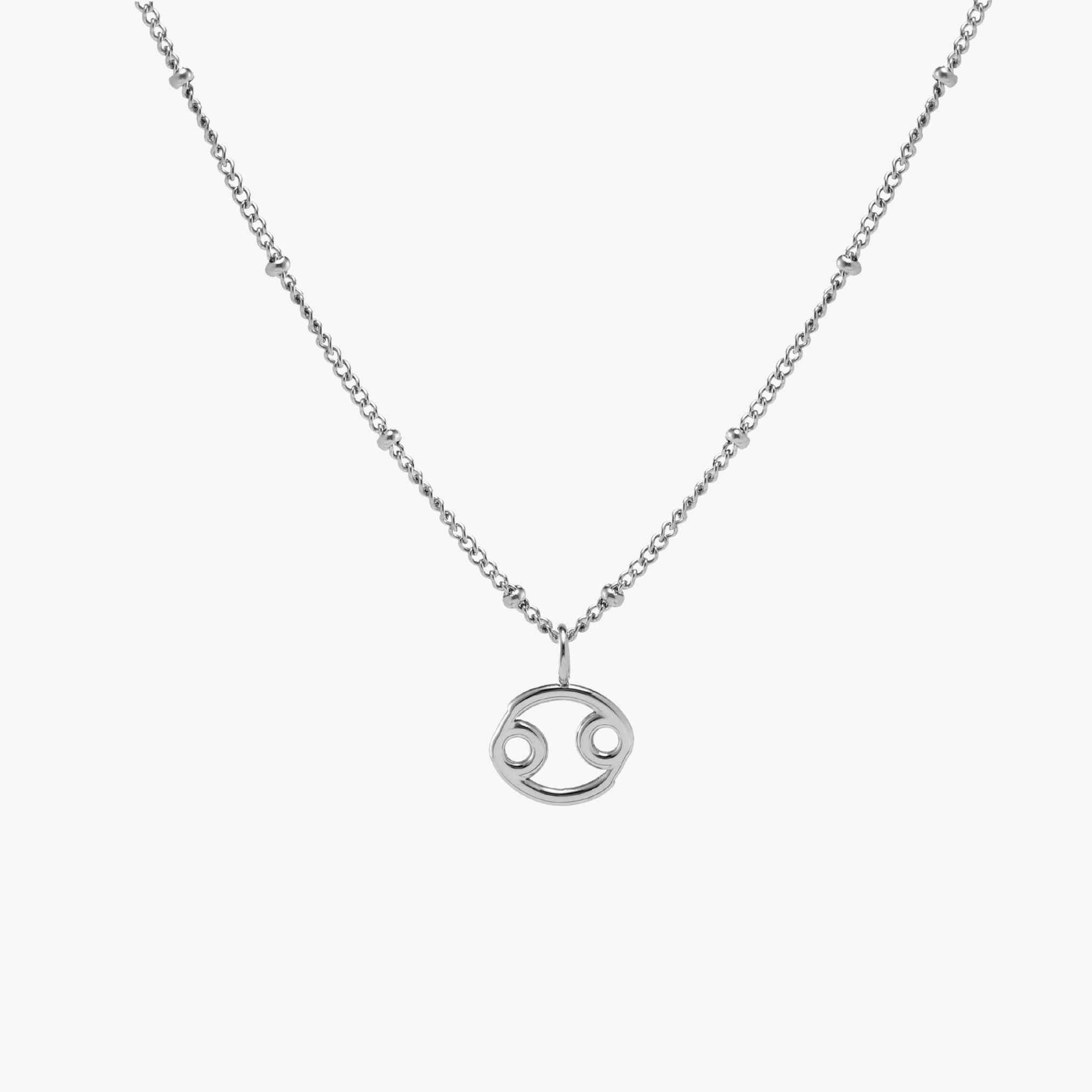 Silver Cancer Necklace