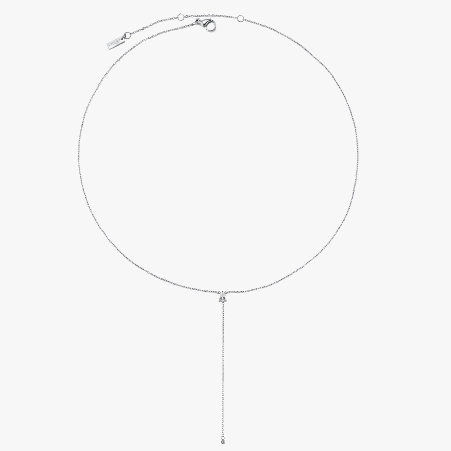 Silver Lariat Necklace