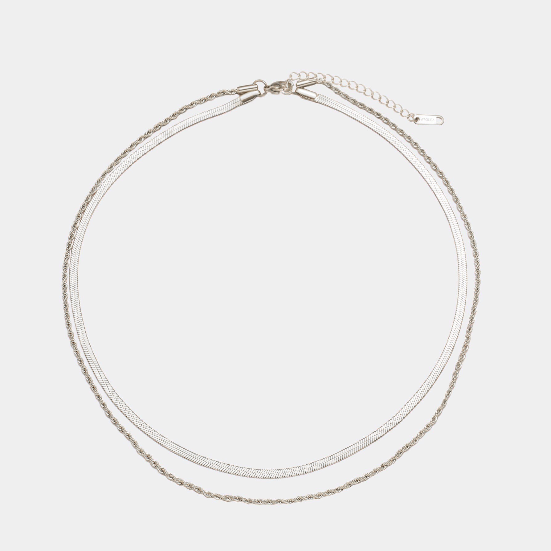 Silver Layered Necklace