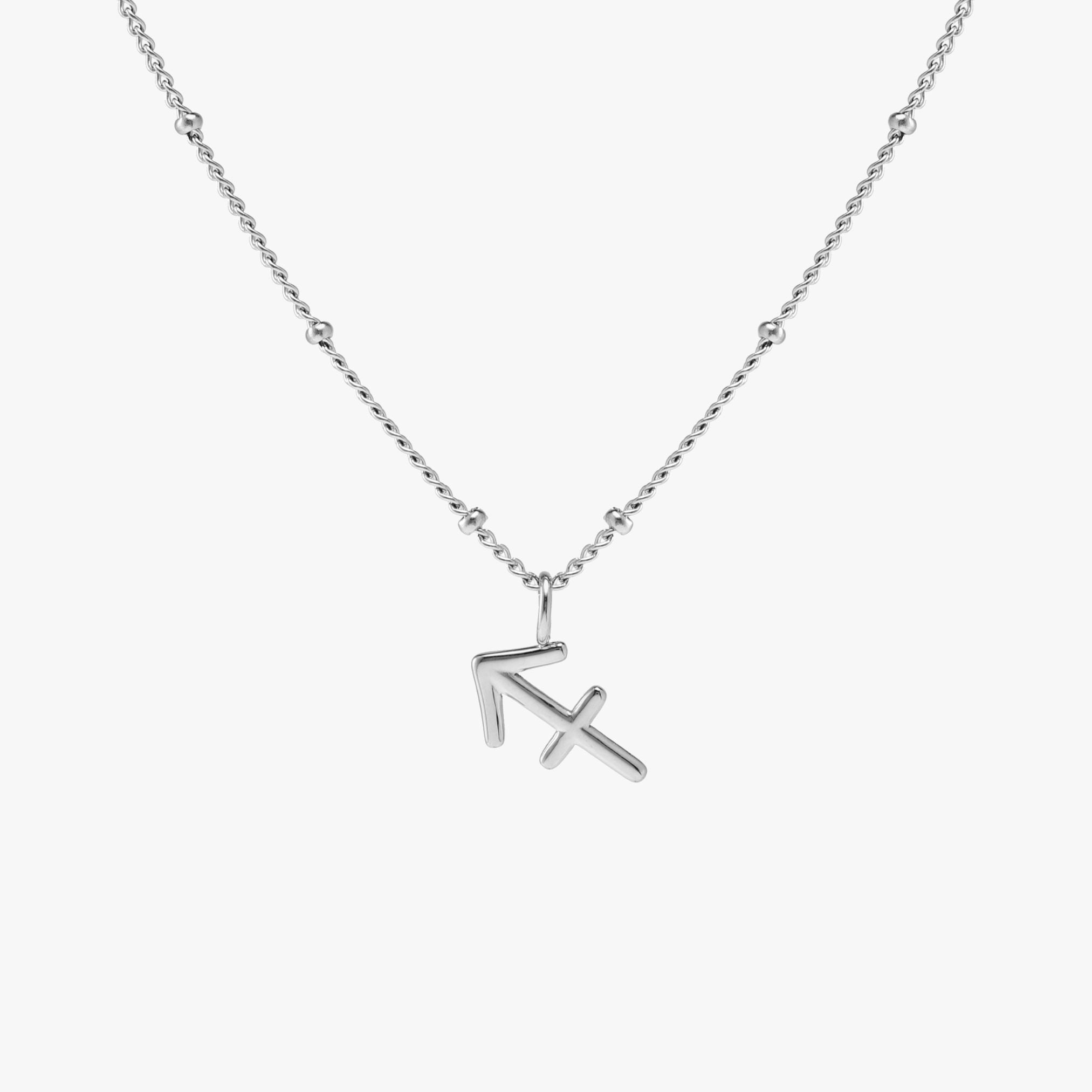 Silver Sagittarius Necklace