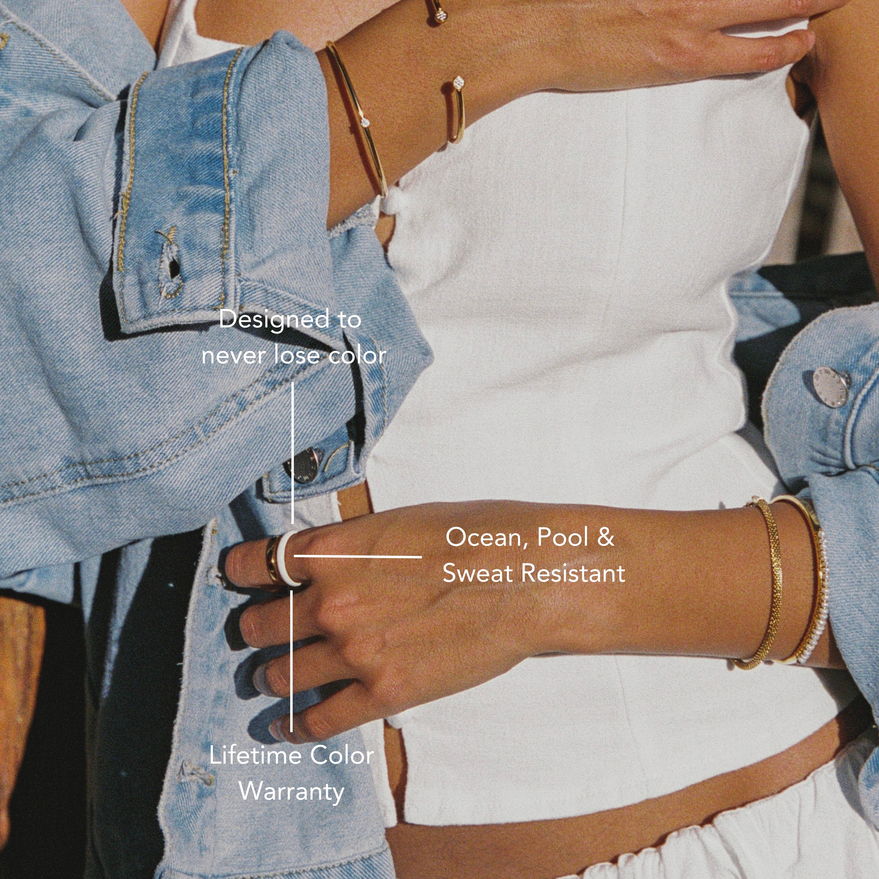 White Band Ring
