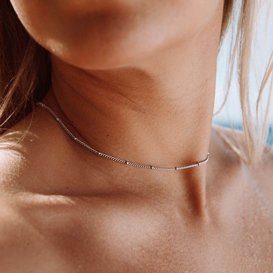 Capri Beaded Choker Bead Detail
