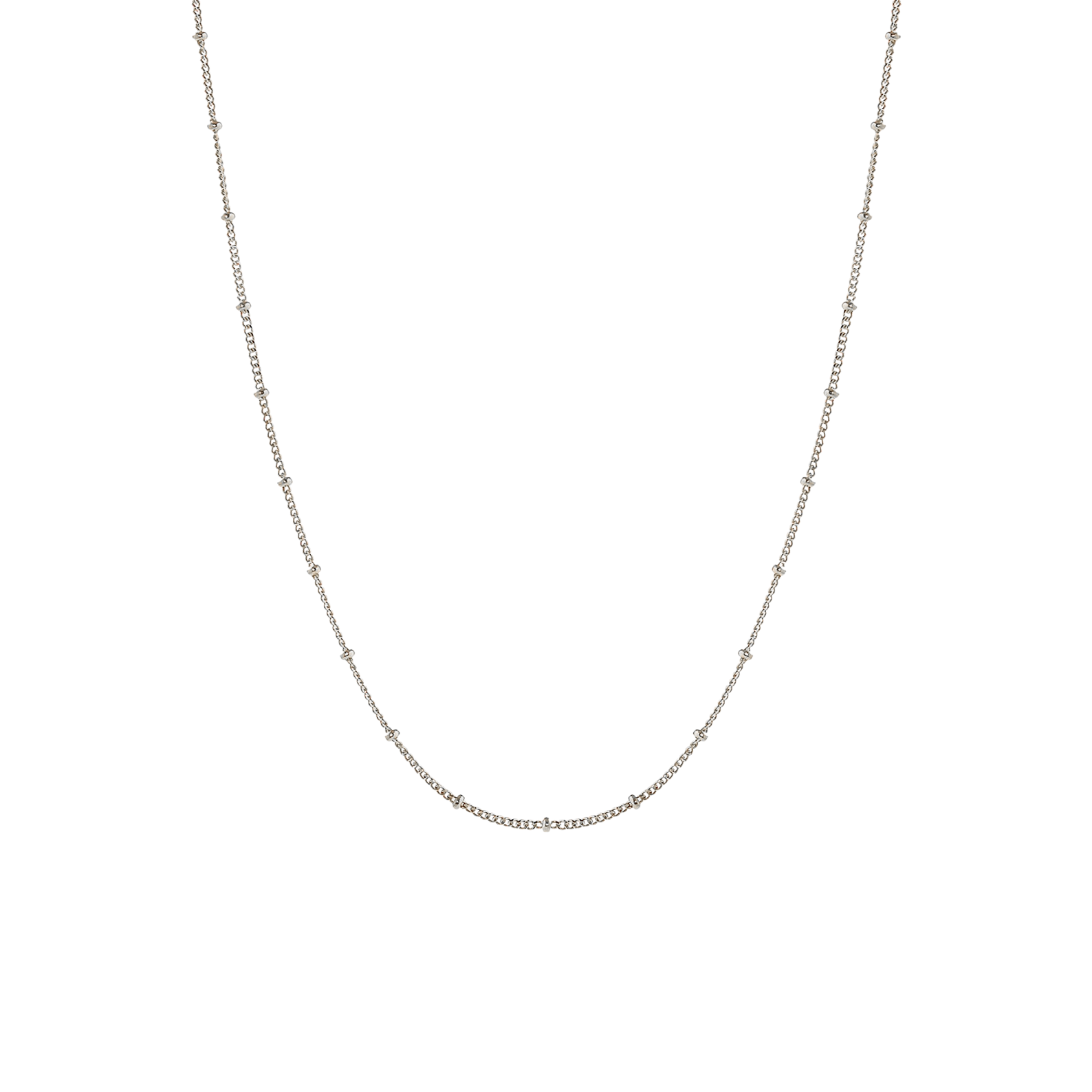 Capri Silver Beaded Choker Background