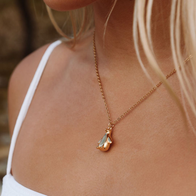 Gold Penguin Necklace
