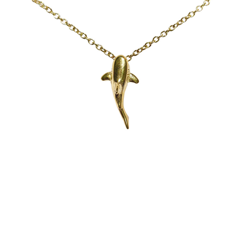Gold Shark necklace