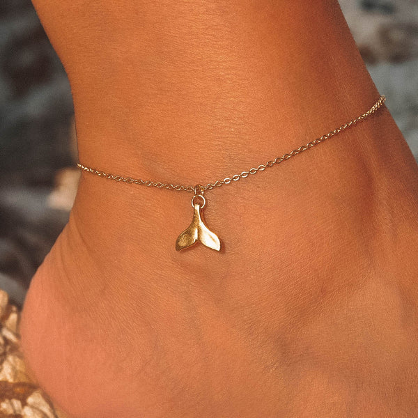 Gold Whale Anklet