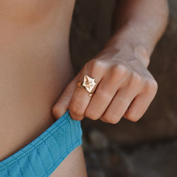 Gold Manta Ring
