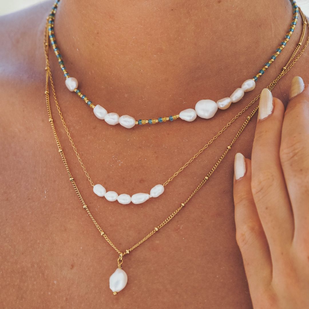 Layered summer vibes necklace