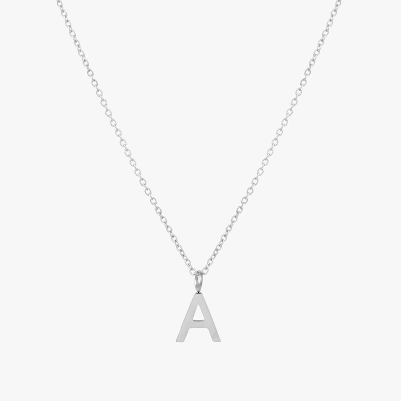 Silver Initial necklace