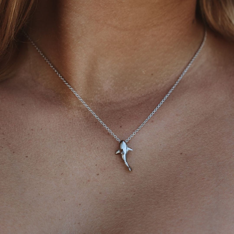 Silver Shark Necklace