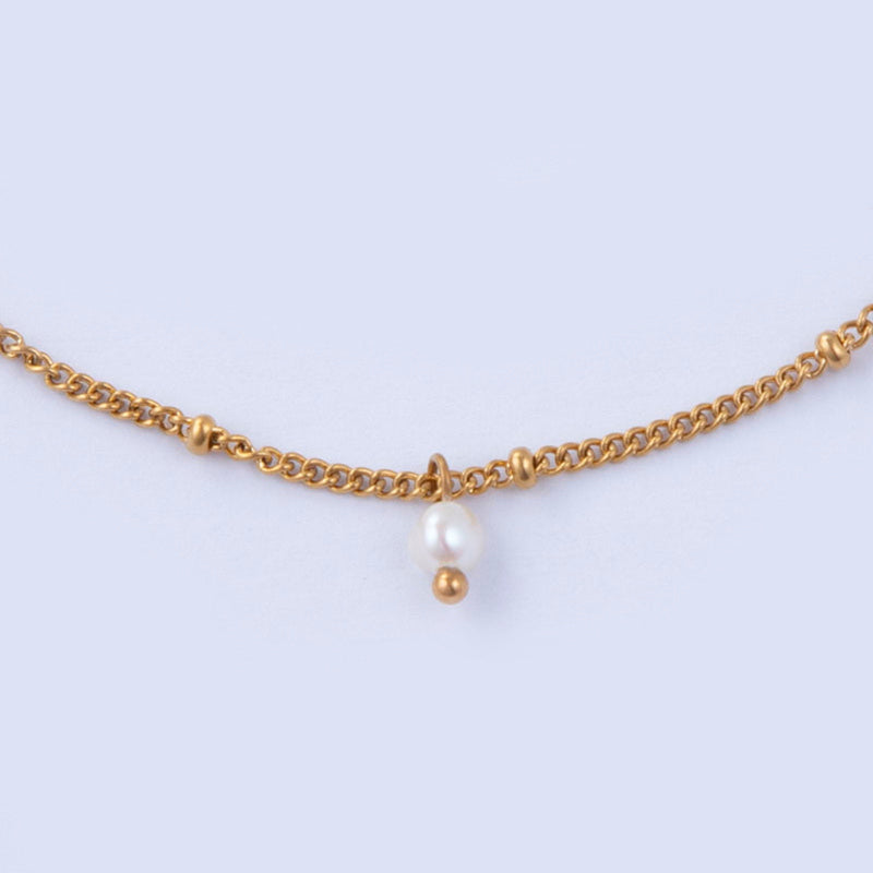 Tiny Pearl Gold Bracelet